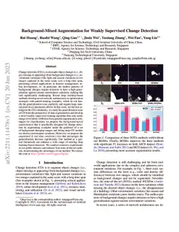 Background-Mixed Augmentation for Weakly Supervised Change Detection