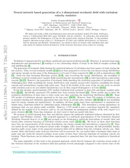Neural network based generation of a 1-dimensional stochastic field with
  turbulent velocity statistics