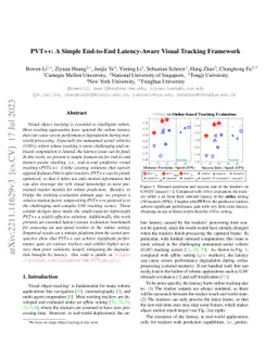 PVT++: A Simple End-to-End Latency-Aware Visual Tracking Framework