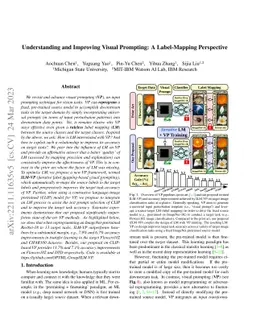 Understanding and Improving Visual Prompting: A Label-Mapping
  Perspective