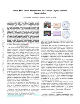 Mean Shift Mask Transformer for Unseen Object Instance Segmentation