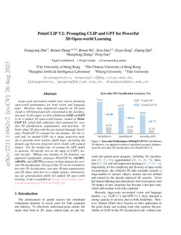 PointCLIP V2: Prompting CLIP and GPT for Powerful 3D Open-world Learning