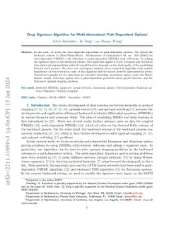 Deep Signature Algorithm for Multi-dimensional Path-Dependent Options
