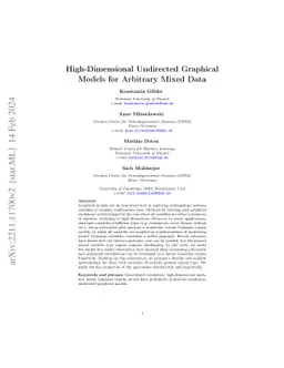 High-Dimensional Undirected Graphical Models for Arbitrary Mixed Data