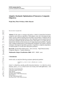 Adaptive Stochastic Optimisation of Nonconvex Composite Objectives