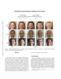 Multi-Directional Subspace Editing in Style-Space