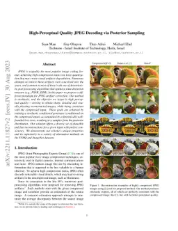 High-Perceptual Quality JPEG Decoding via Posterior Sampling