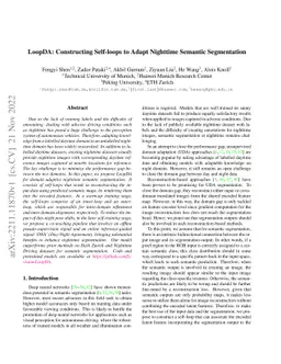 LoopDA: Constructing Self-loops to Adapt Nighttime Semantic Segmentation