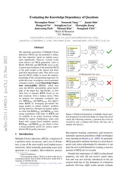 Evaluating the Knowledge Dependency of Questions