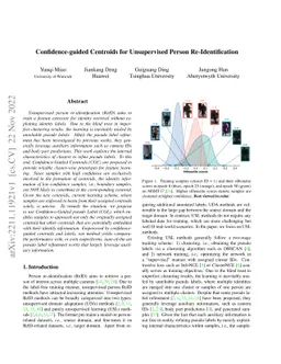 Confidence-guided Centroids for Unsupervised Person Re-Identification