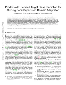 Pred&Guide: Labeled Target Class Prediction for Guiding Semi-Supervised
  Domain Adaptation