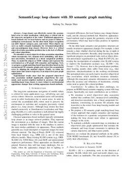 SemanticLoop: loop closure with 3D semantic graph matching