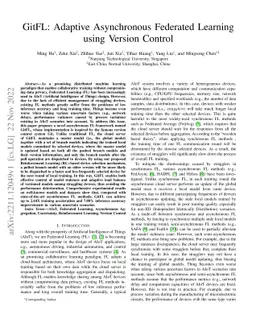 GitFL: Adaptive Asynchronous Federated Learning using Version Control