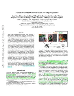 Visually Grounded Commonsense Knowledge Acquisition