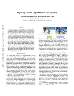 Improving Crowded Object Detection via Copy-Paste