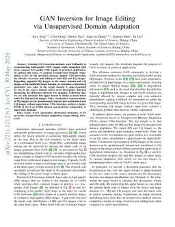 GAN Inversion for Image Editing via Unsupervised Domain Adaptation