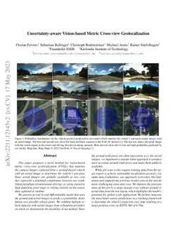 Uncertainty-aware Vision-based Metric Cross-view Geolocalization