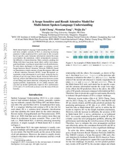A Scope Sensitive and Result Attentive Model for Multi-Intent Spoken
  Language Understanding