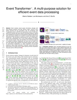 Event Transformer+. A multi-purpose solution for efficient event data
  processing