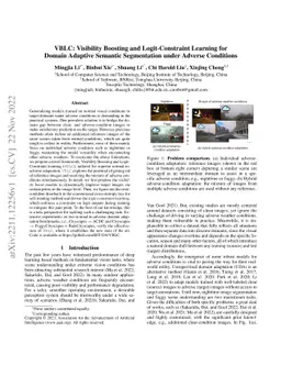 VBLC: Visibility Boosting and Logit-Constraint Learning for Domain
  Adaptive Semantic Segmentation under Adverse Conditions