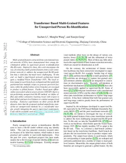 Transformer Based Multi-Grained Features for Unsupervised Person
  Re-Identification