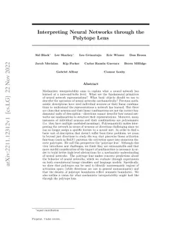 Interpreting Neural Networks through the Polytope Lens