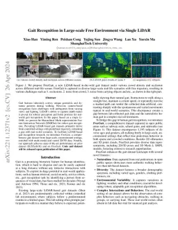 Gait Recognition in Large-scale Free Environment via Single LiDAR