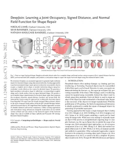DeepJoin: Learning a Joint Occupancy, Signed Distance, and Normal Field
  Function for Shape Repair