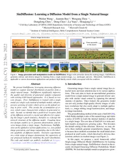 SinDiffusion: Learning a Diffusion Model from a Single Natural Image