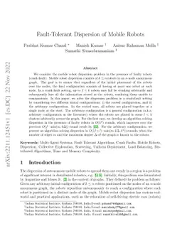 Fault-Tolerant Dispersion of Mobile Robots