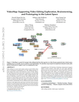 VideoMap: Supporting Video Editing Exploration, Brainstorming, and
  Prototyping in the Latent Space