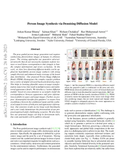 Person Image Synthesis via Denoising Diffusion Model