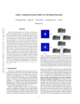 AeDet: Azimuth-invariant Multi-view 3D Object Detection
