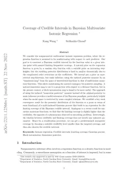 Coverage of Credible Intervals in Bayesian Multivariate Isotonic
  Regression