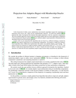 Projection-free Adaptive Regret with Membership Oracles