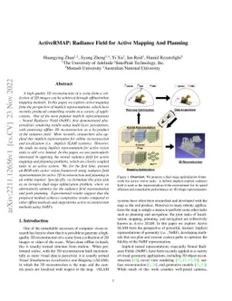 ActiveRMAP: Radiance Field for Active Mapping And Planning