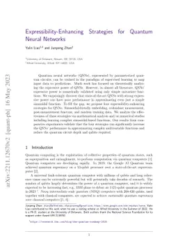 Expressibility-Enhancing Strategies for Quantum Neural Networks