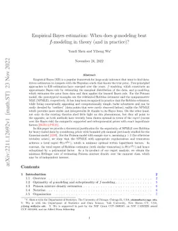 Empirical Bayes estimation: When does $g$-modeling beat $f$-modeling in
  theory (and in practice)?