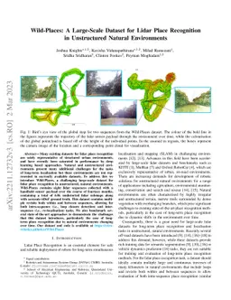Wild-Places: A Large-Scale Dataset for Lidar Place Recognition in
  Unstructured Natural Environments