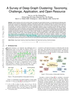 A Survey of Deep Graph Clustering: Taxonomy, Challenge, Application, and
  Open Resource
