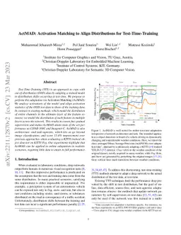 ActMAD: Activation Matching to Align Distributions for
  Test-Time-Training