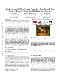 Contrastive Multi-View Textual-Visual Encoding: Towards One Hundred
  Thousand-Scale One-Shot Logo Identification