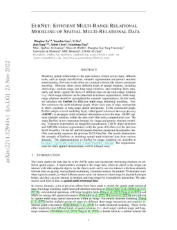EurNet: Efficient Multi-Range Relational Modeling of Spatial
  Multi-Relational Data