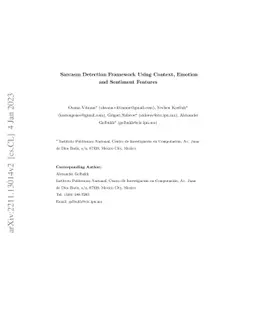 Sarcasm Detection Framework Using Context, Emotion and Sentiment
  Features