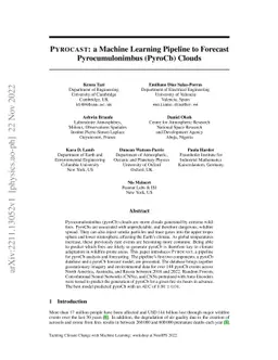 Pyrocast: a Machine Learning Pipeline to Forecast Pyrocumulonimbus
  (PyroCb) Clouds