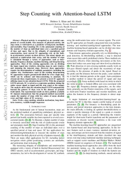 Step Counting with Attention-based LSTM