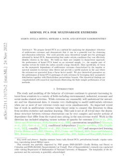 Kernel PCA for multivariate extremes