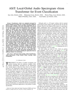 ASiT: Local-Global Audio Spectrogram vIsion Transformer for Event
  Classification