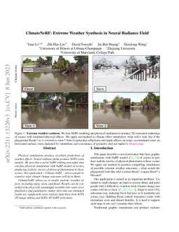 ClimateNeRF: Extreme Weather Synthesis in Neural Radiance Field