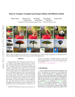 Paint by Example: Exemplar-based Image Editing with Diffusion Models